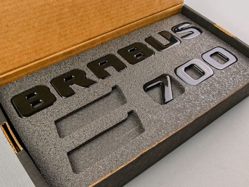 Brabus 700 Gloss Black Badges Emblems Set for Mercedes-Benz W463 W463A W464